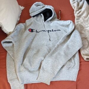 Champion Light Gray Hoodie